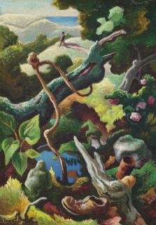 Thomas Hart Benton - Study for \'Butterfly Chaser\'