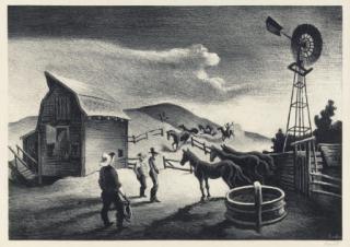 Thomas Hart Benton - The Corral (F. 71)