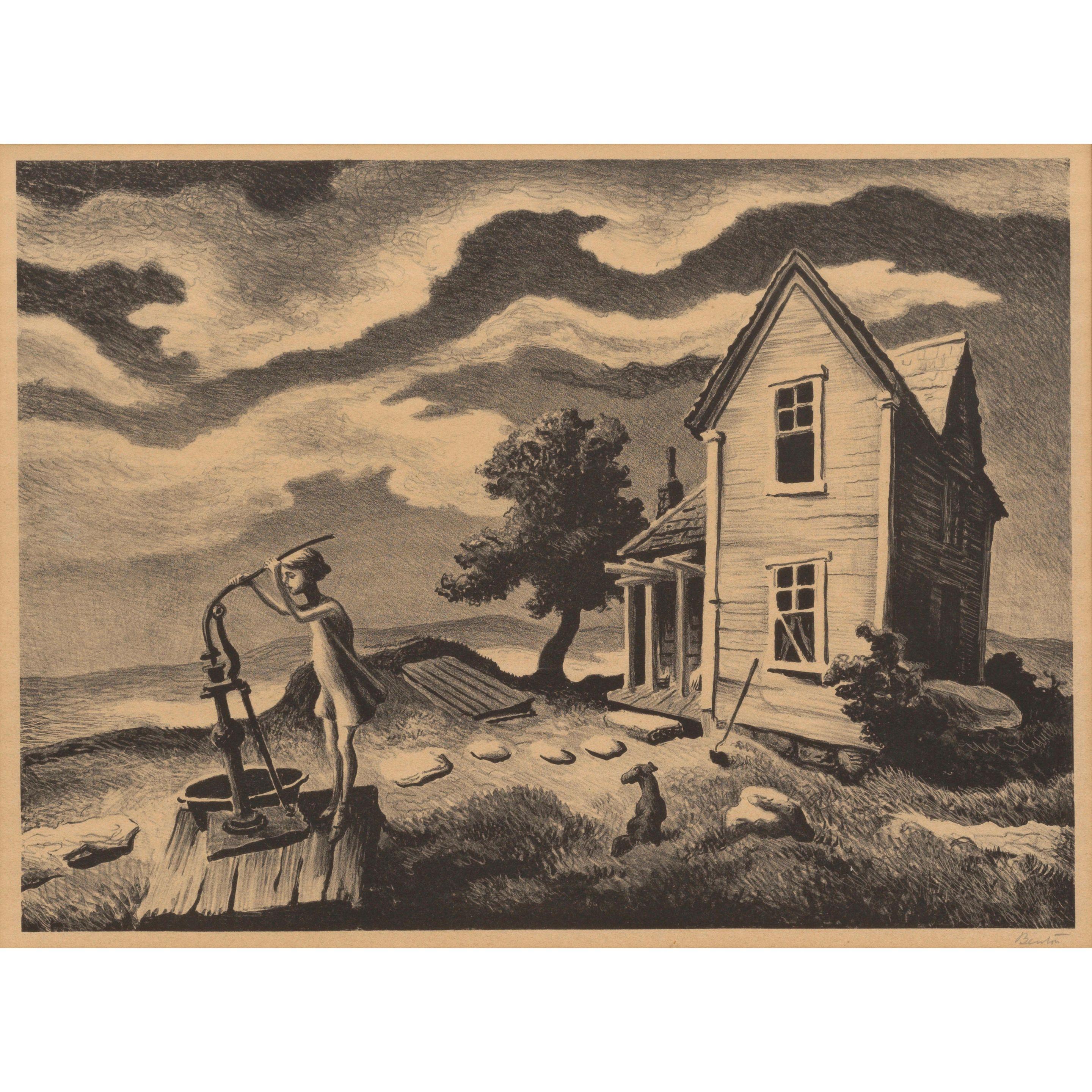 Thomas Hart Benton - The Farmer\'s Daughter