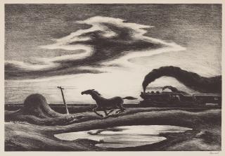 Thomas Hart Benton - The Race