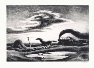 Thomas Hart Benton - The Race