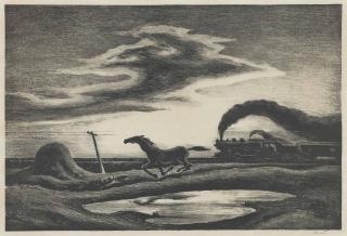 Thomas Hart Benton - The Race