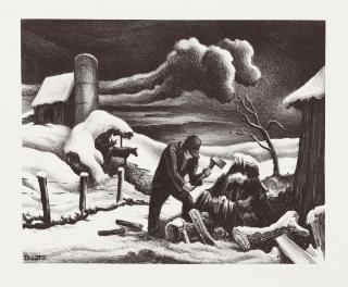 Thomas Hart Benton - The Woodpile