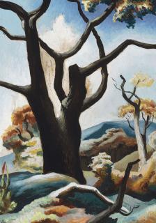 Thomas Hart Benton - Tree, New England