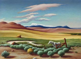 Thomas Hart Benton - White Horse
