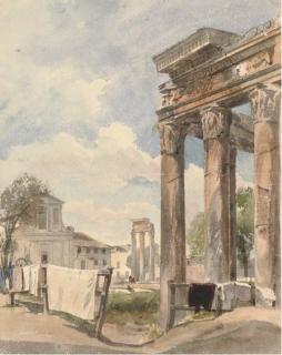 Thomas Hartley Cromek, A.N.W.S. - In the Forum, Rome (illustrated); and The Arch of Titus, Rome