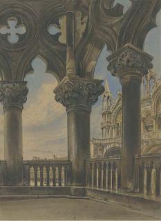 Thomas Hartley Cromek, A.N.W.S. - The Basilica San Marco from the Campanile