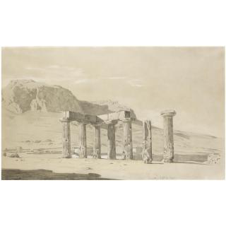 Thomas Hartley Cromek - A View Of The Ruins And Temple At Corinth  