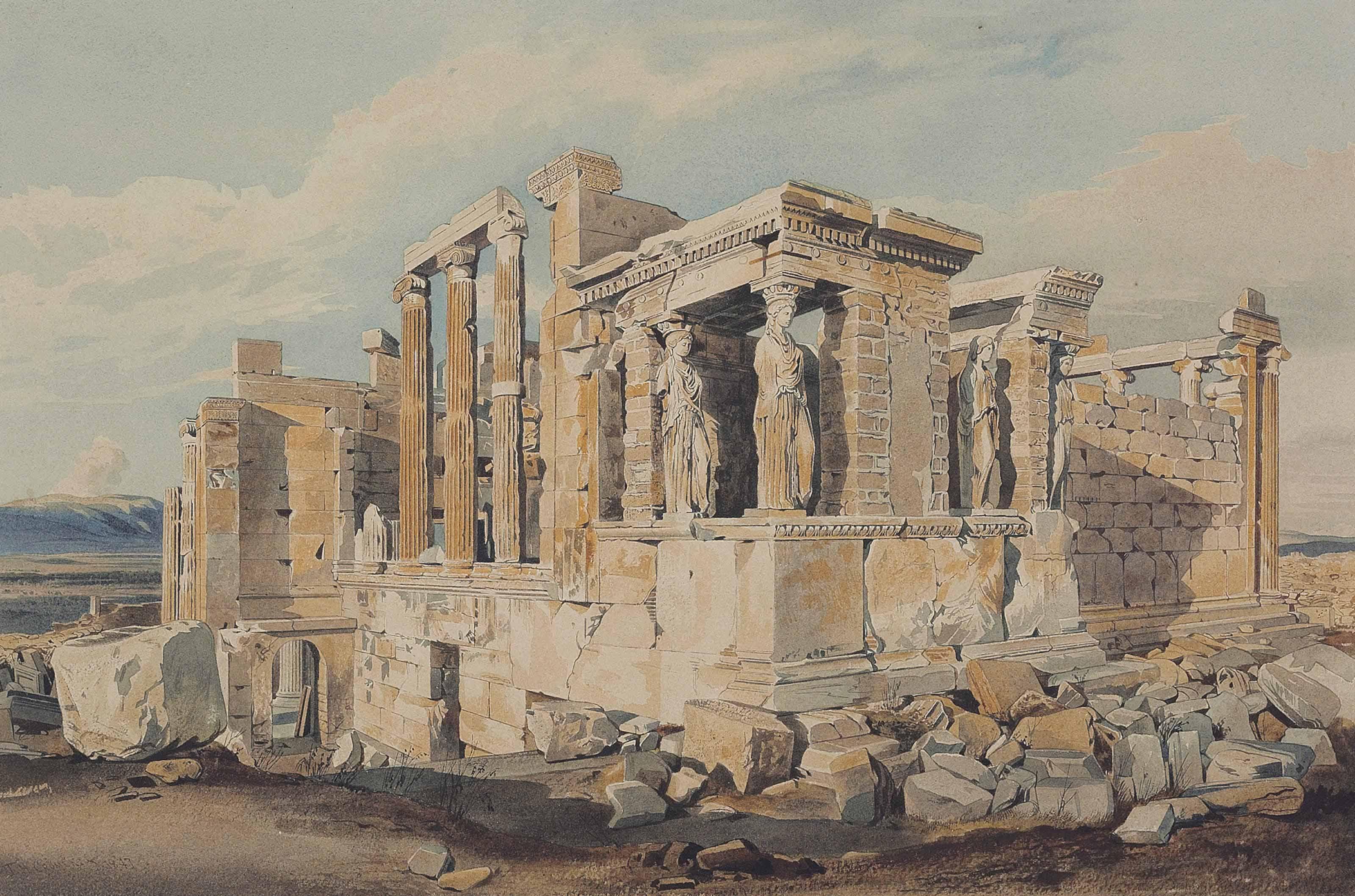 Thomas Hartley Cromek - The Erectheion, Acropolis, Athens