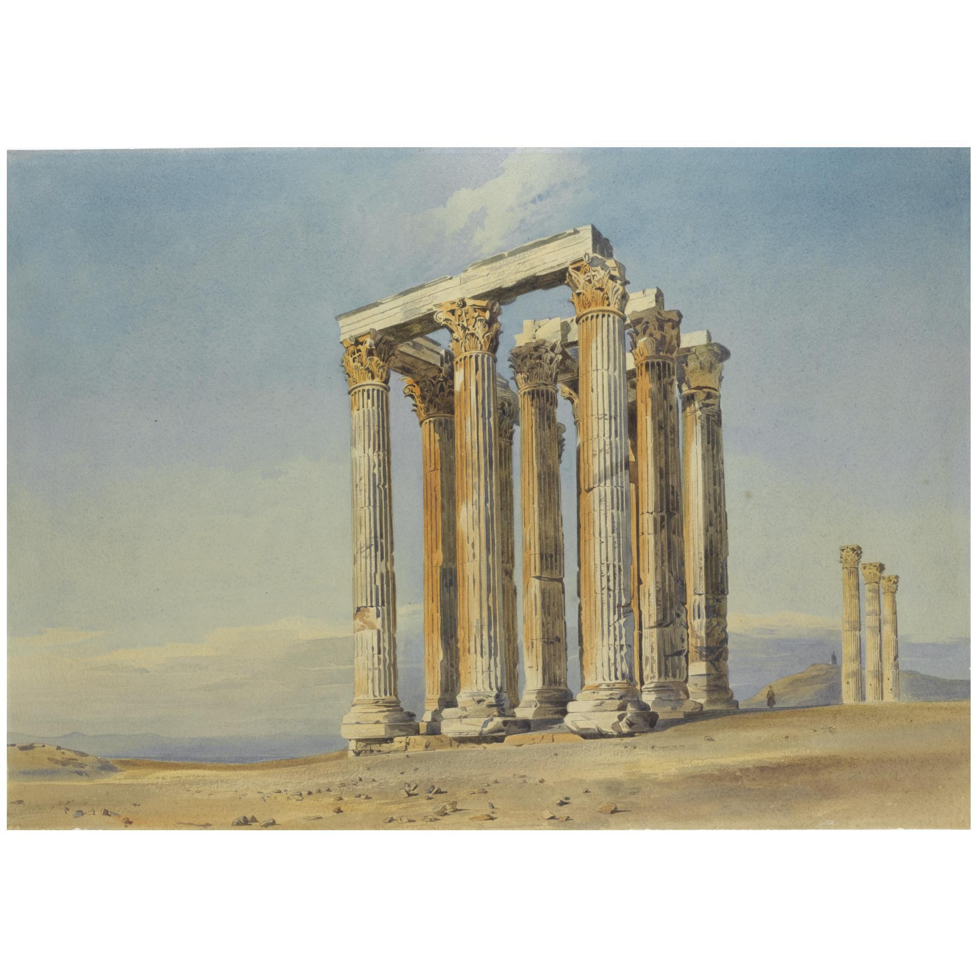 Thomas Hartley Cromek - The Temple Of Olympian Zeus, Athens