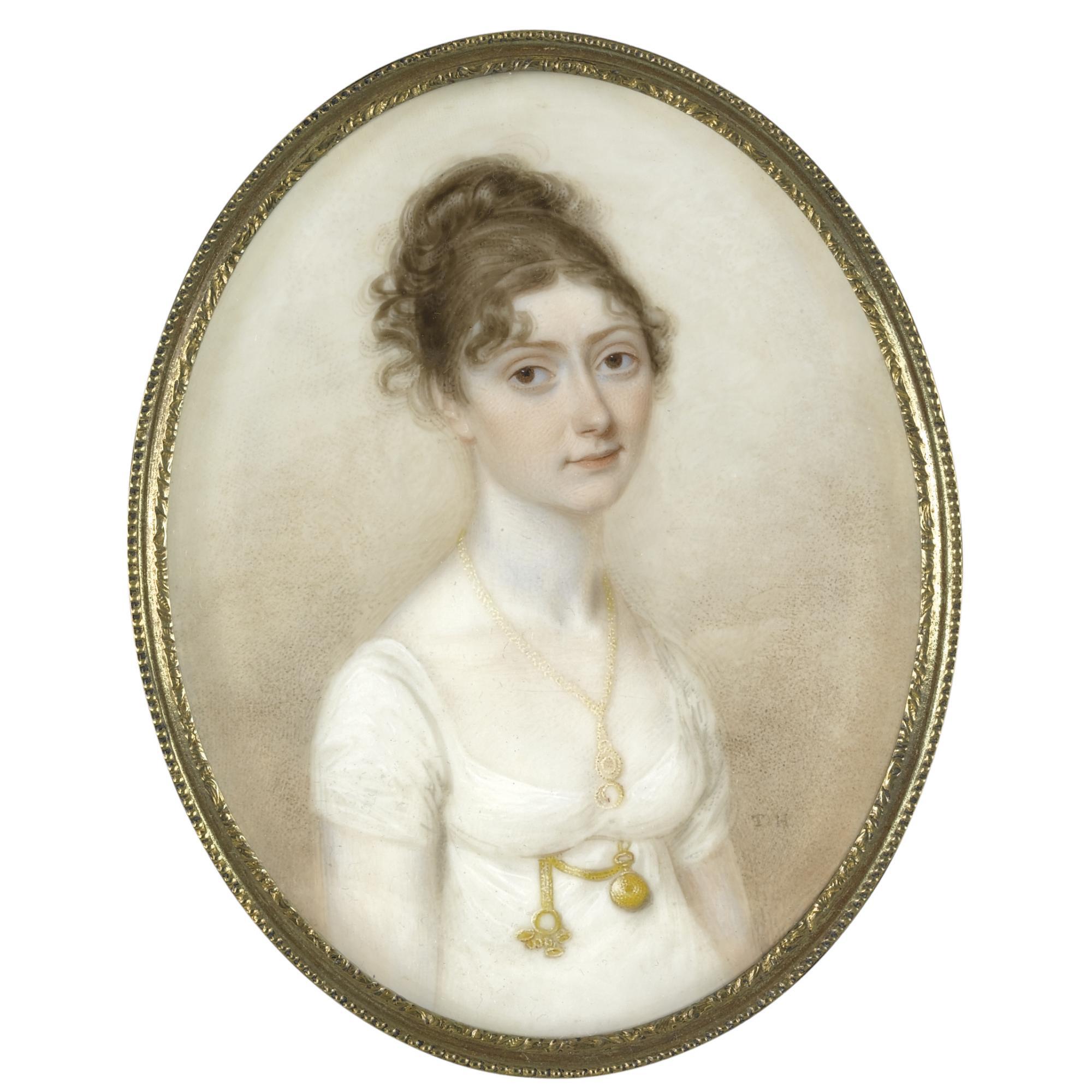 Thomas Hazlehurst - Portrait Of Mary Ryding, Née Pownall