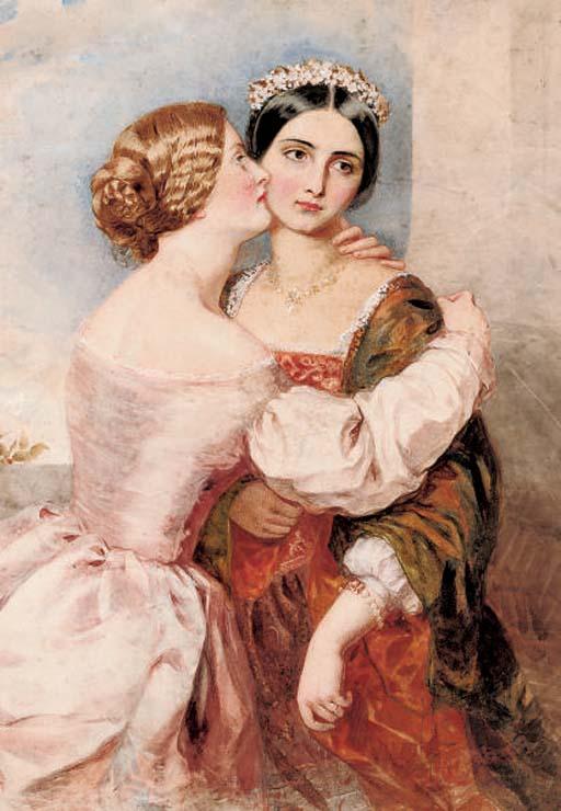 Thomas Heaphy - Portrait of Catherine and Bianca in a classical pose