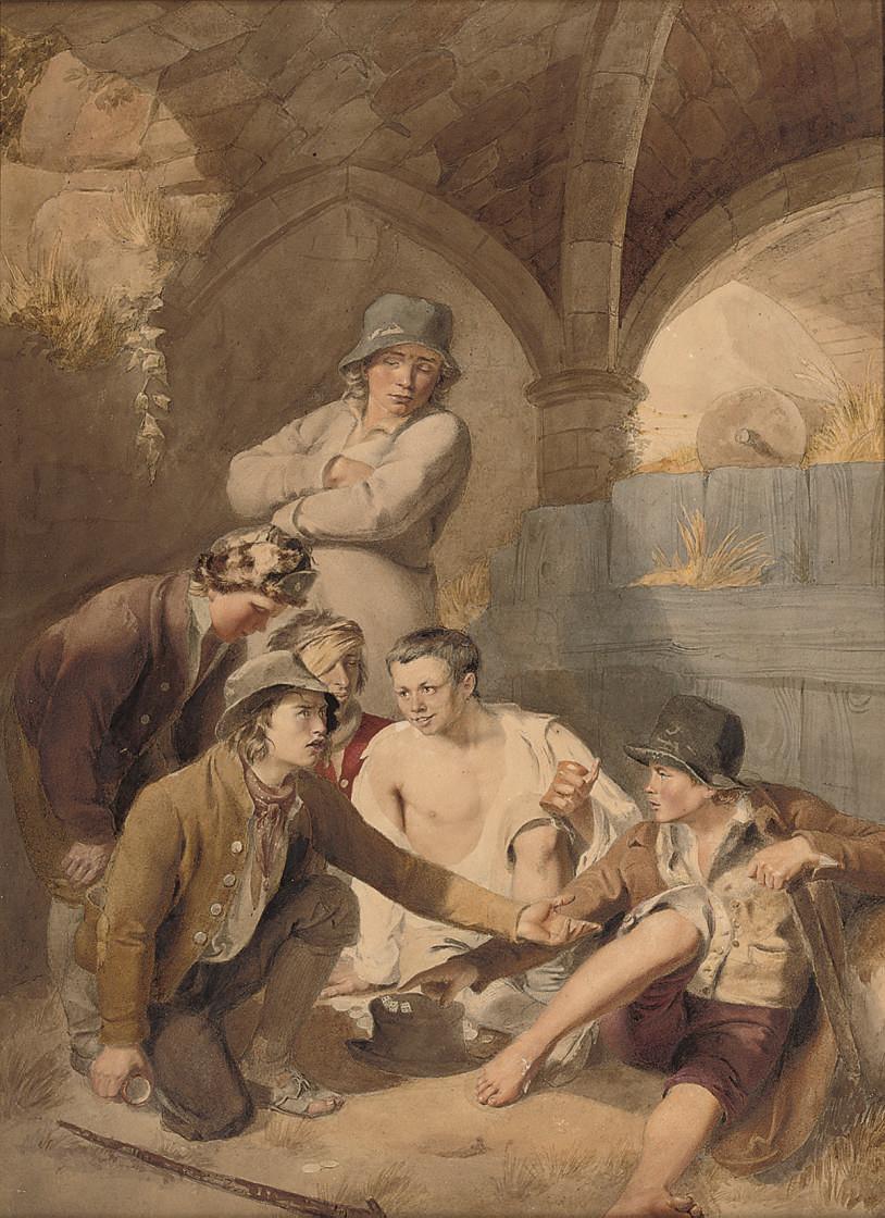 Thomas Heaphy - The gamblers