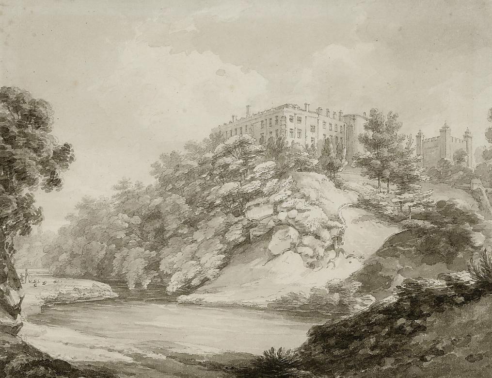 Thomas Hearne, F.S.A. - View of Appleby Castle from the River Eden, Appleby-in-Westmorland, Cumbria