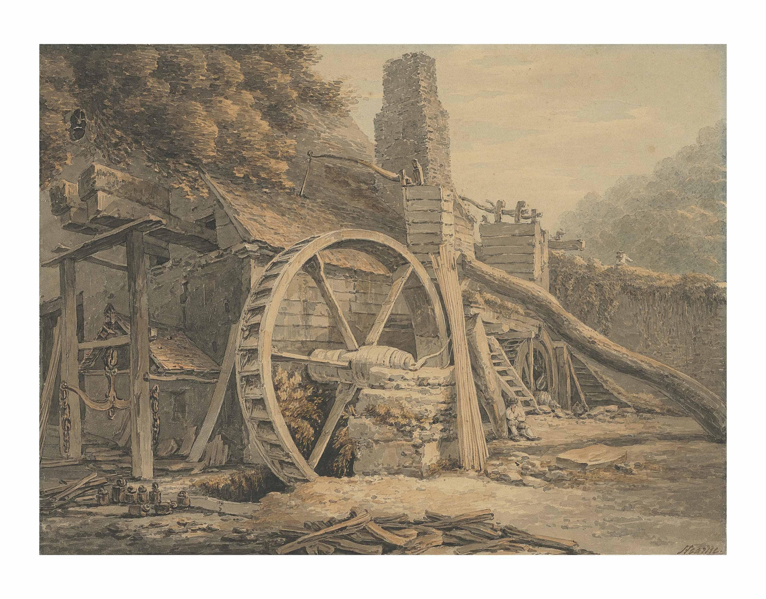 Thomas Hearne - The iron forge at Tintern, Monmouthshire