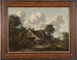 Thomas Heeremans - Village scene near a inn