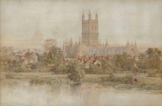 Thomas Henry Hunn - View of Gloucester Cathedral