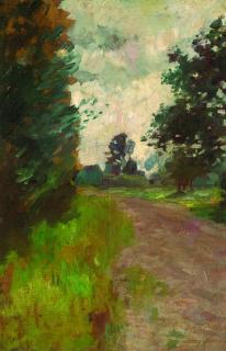 Thomas Herbst - Weg zwischen Laubbäumen