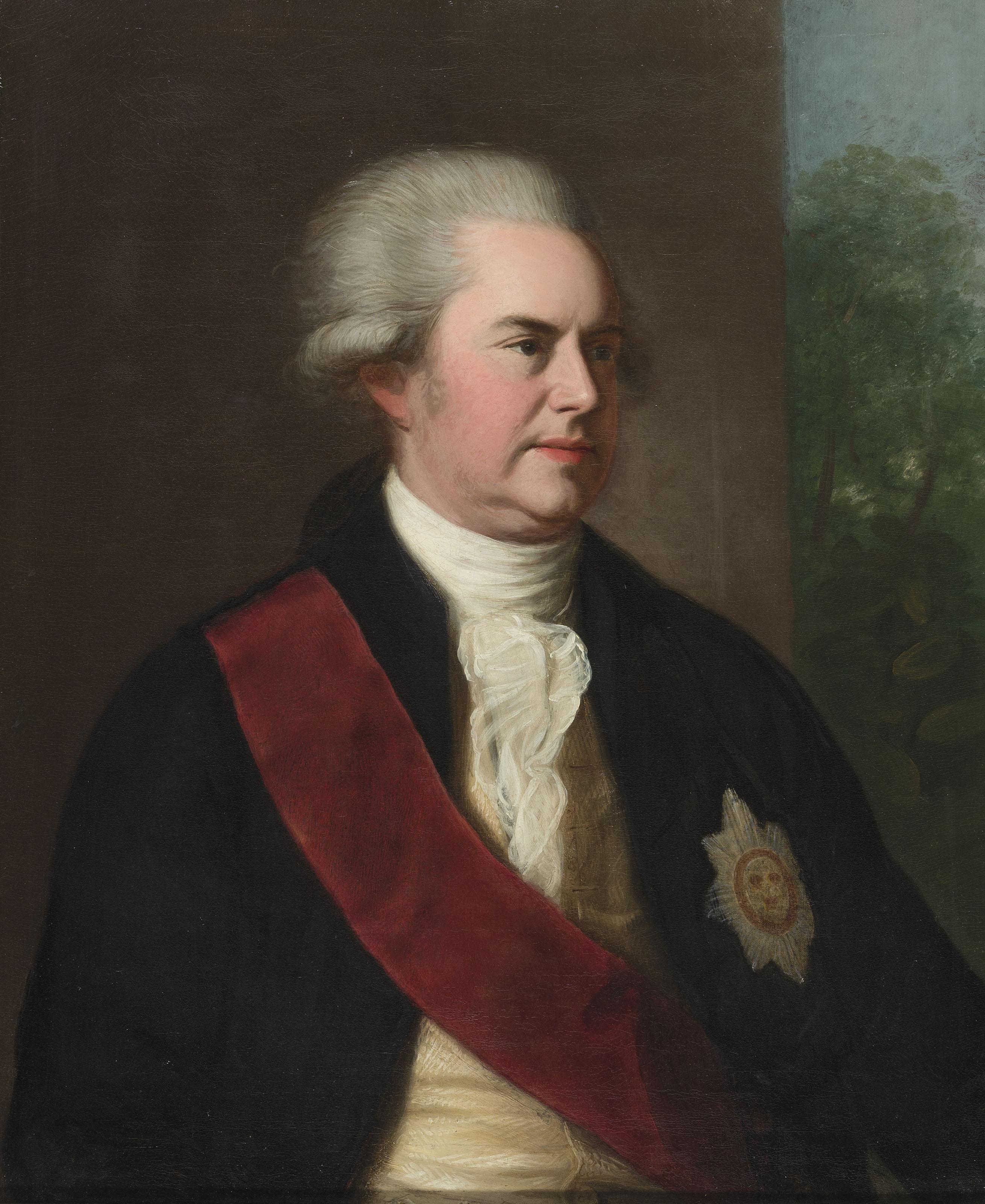 Thomas Hickey - Portrait of George, 1st Earl Macartney, half length, wearing the Order of the Bath