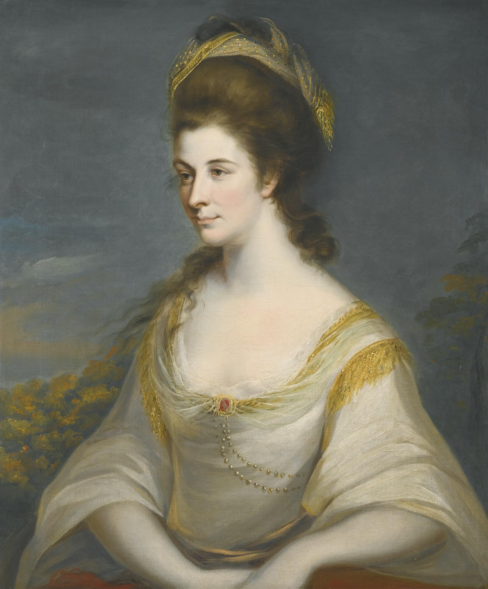Thomas Hickey - Portrait Of Sophia Dashwood