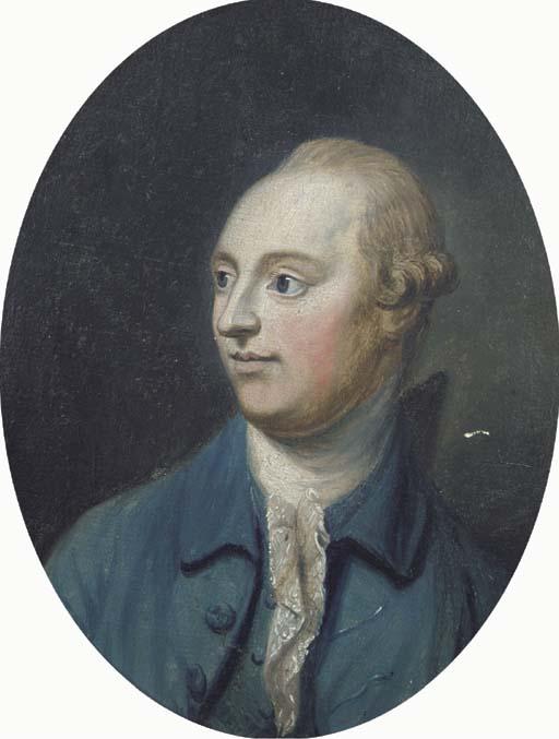 Thomas Hickey - Portrait of The Right Honourable John Beresford, Head And Shoulders, In A Blue Jacket And White Cravat