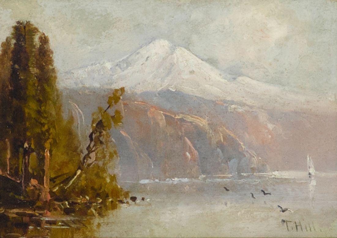 Thomas Hill - Edge of a lake