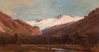 Thomas Hill - Encampment in the Sierras