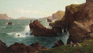 Thomas Hill - Picnic by the Sea