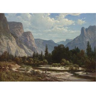 Thomas Hill - Resting by a Stream