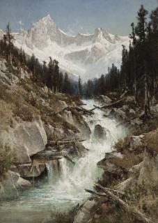 Thomas Hill - Sir Donald Peak in the Selkirk Mountains, Canadian Pacific