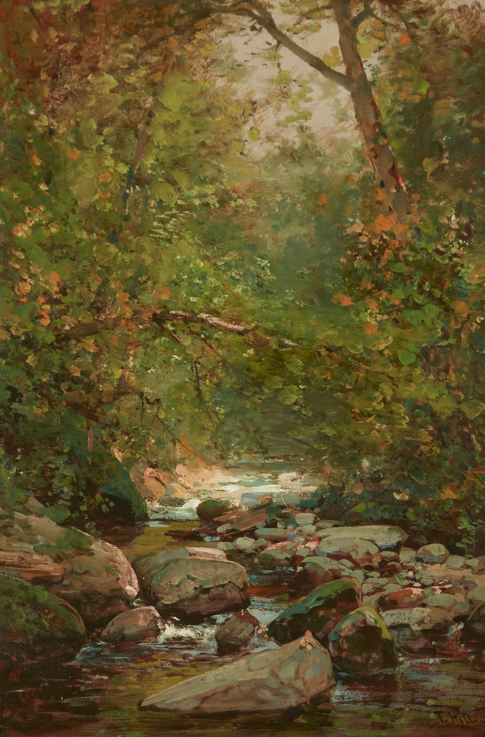 Thomas Hill - Stream in the Sierras
