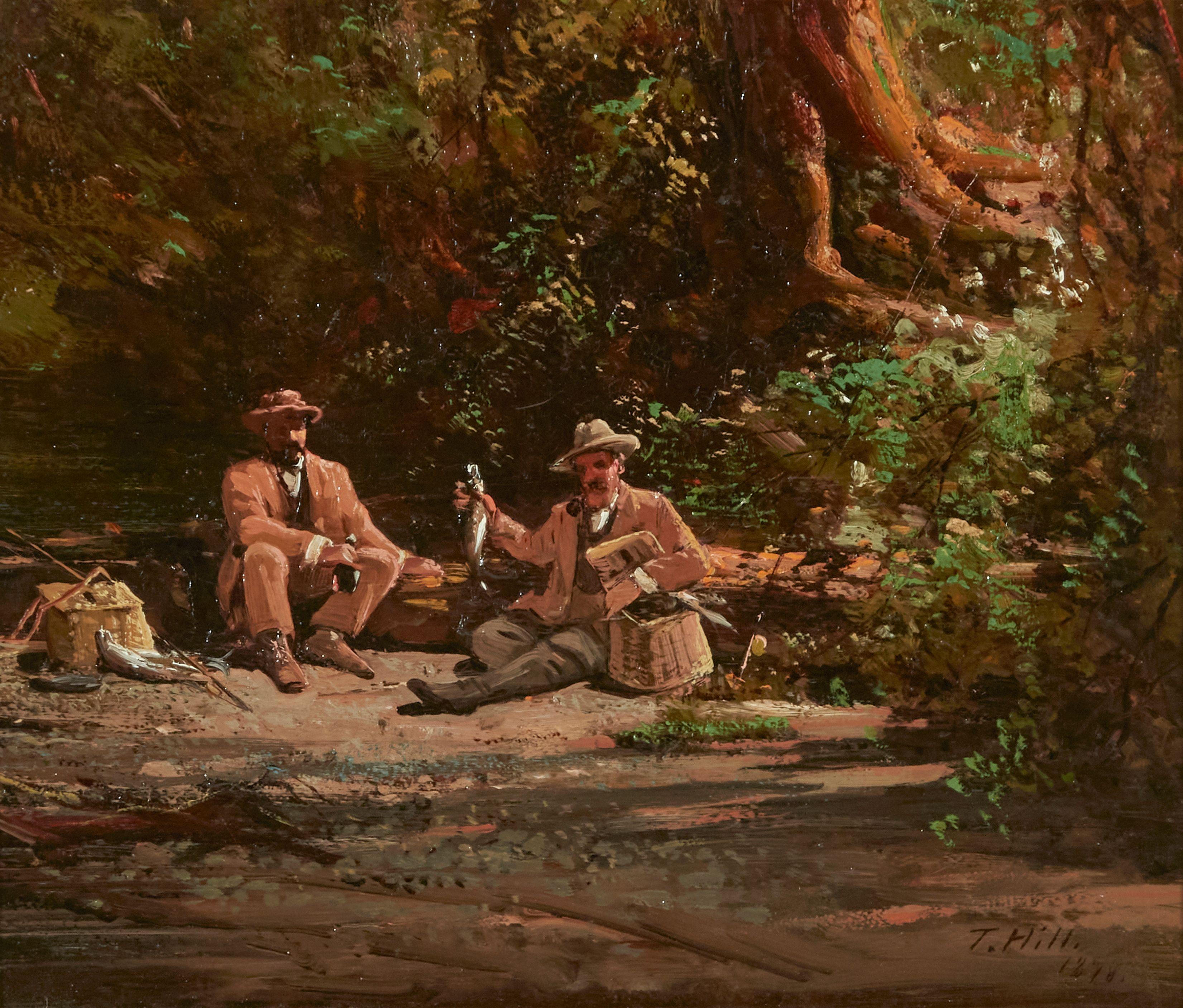 Thomas Hill - Thomas Hill and Virgil Williams Fishing in Yosemite