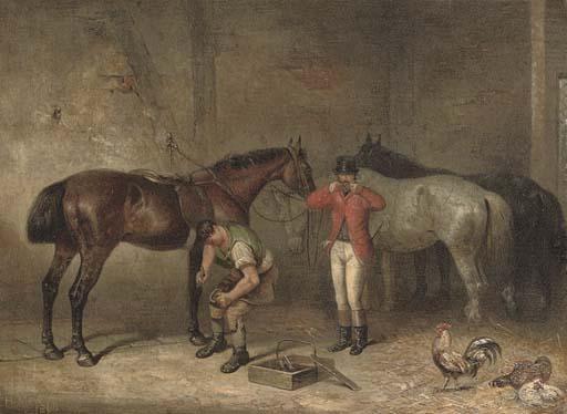 Thomas Hillier Mew - The morning of the hunt