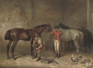 Thomas Hillier Mew - The morning of the hunt