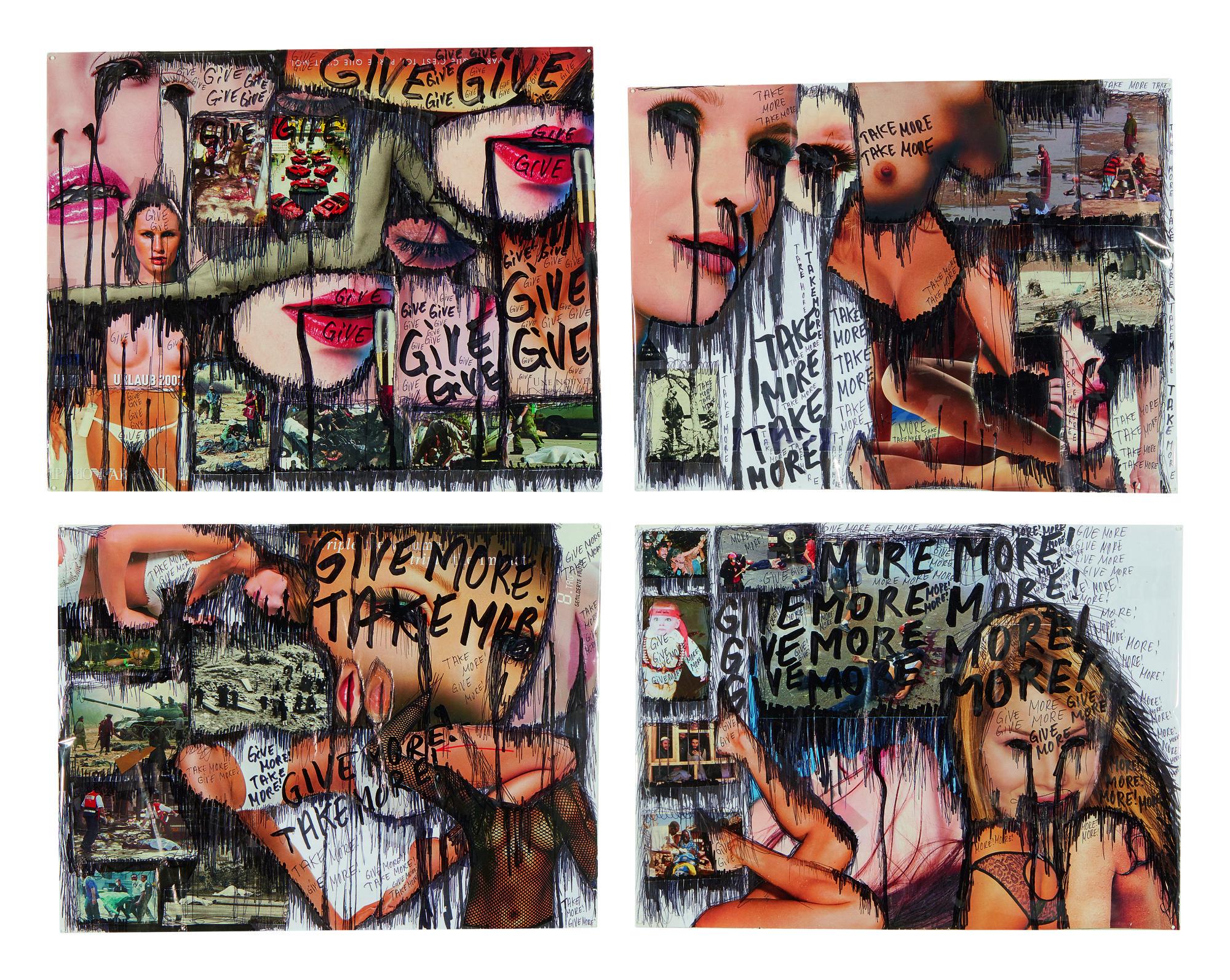 Thomas Hirschhorn - I. Serie-Ks-25; II. Serie-Ks-36; III. Serie-Ks-51; IV. Serie Ks-32 [4 Works]