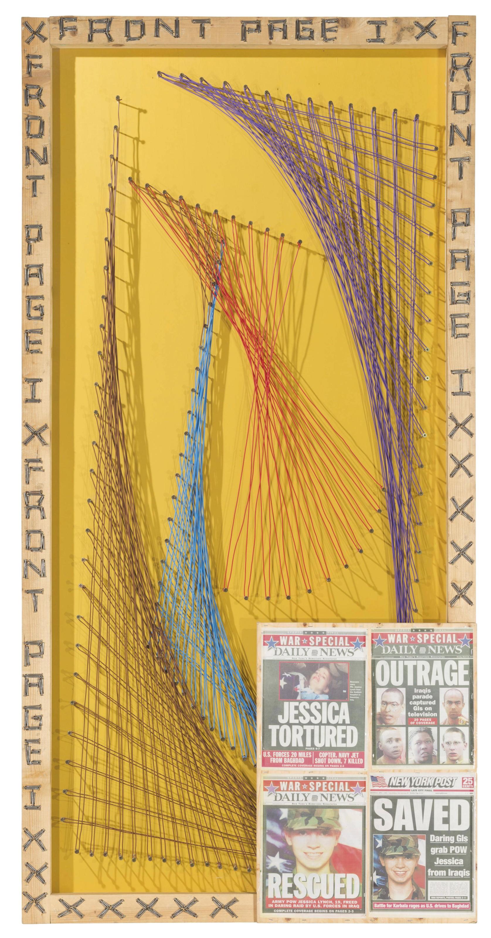 Thomas Hirschhorn - Nail and Wire (Front Page I)