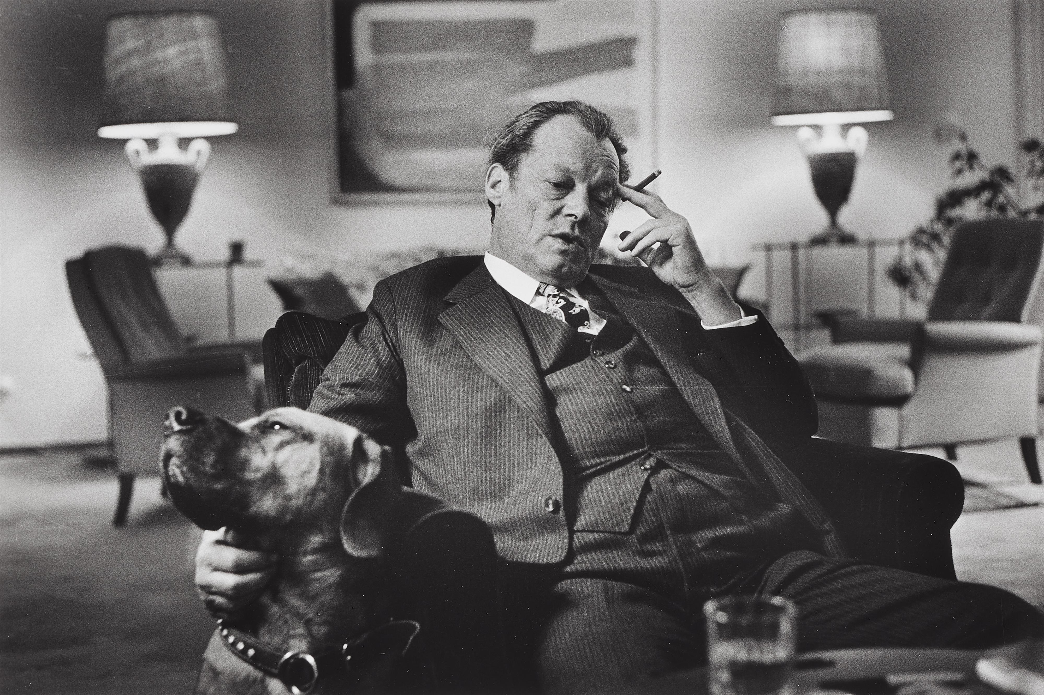 Thomas Höpker - Willy Brandt in der Wahlnacht, Bonn