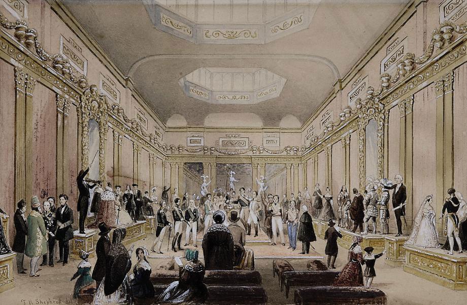 Thomas Hosmer Shepherd - Madame Tussaud\'s exhibition, Baker Street, London