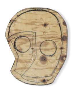 Thomas Houseago - Wood Mask (Owl)