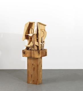 Thomas Houseago - Wooden structure (head)