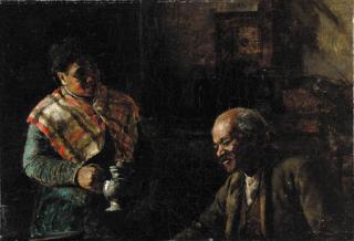 Thomas Hovenden - Couple In An Interior