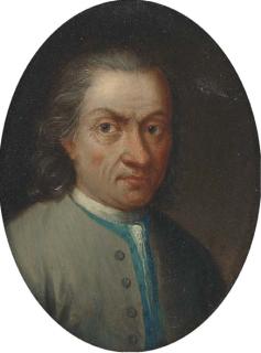 Thomas Hudson - Portrait of A Gentleman, Small Quarter-Length, In A Grey Jacket