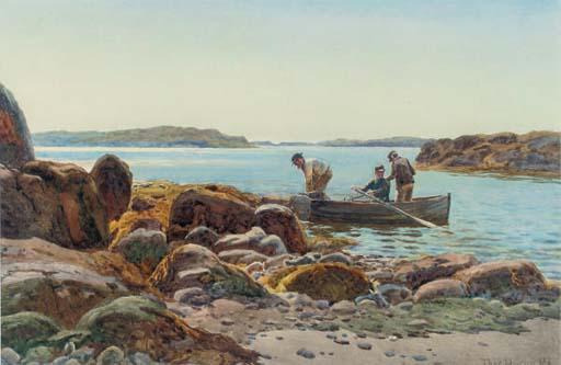 Thomas Huson, R.I. - Rowing out to the fishing fleet