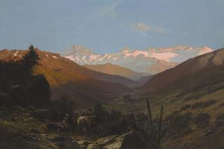 Thomas Jacques Somerscales - A Scene In The Andes, Chile