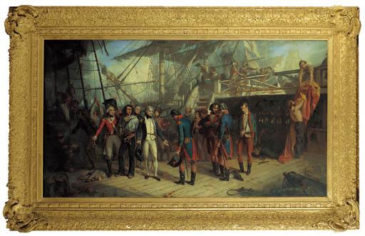 Thomas Jones Barker - Nelson On The Captured San Josef After The Battle Of Cape St. Vincent, 14 February 1797
