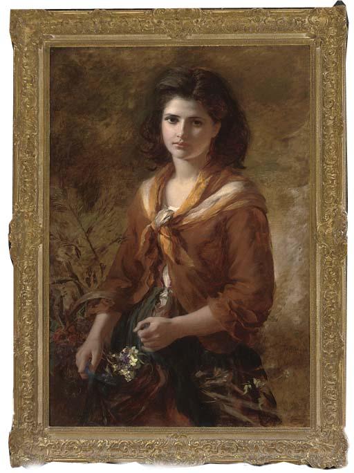 Thomas Kent Pelham - The Flower Girl