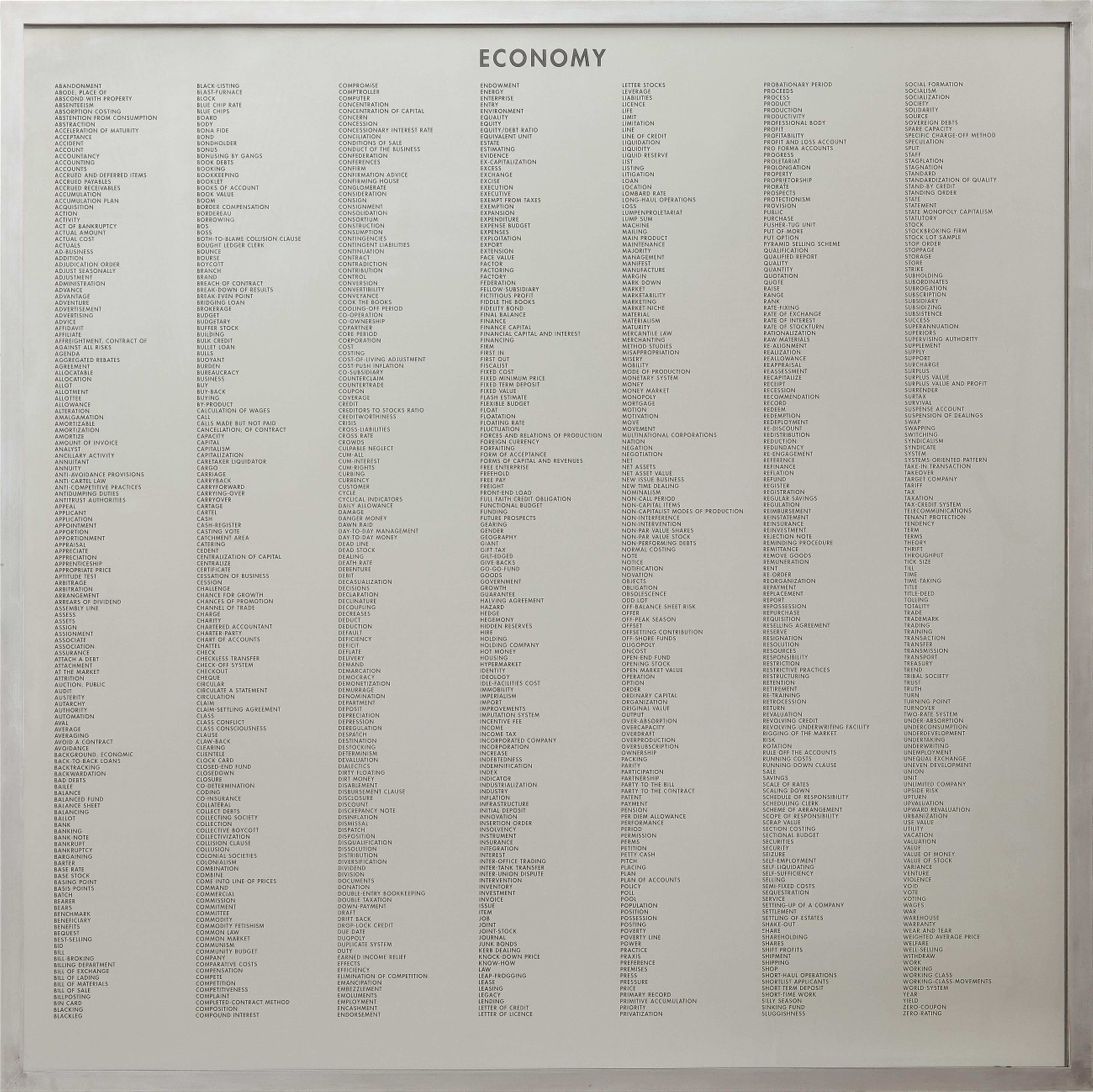Thomas Locher - Economy