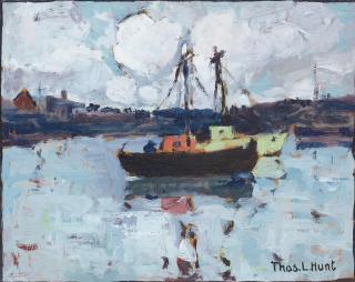 Thomas Lorraine Hunt - Harbor Scenes (a group of 3)