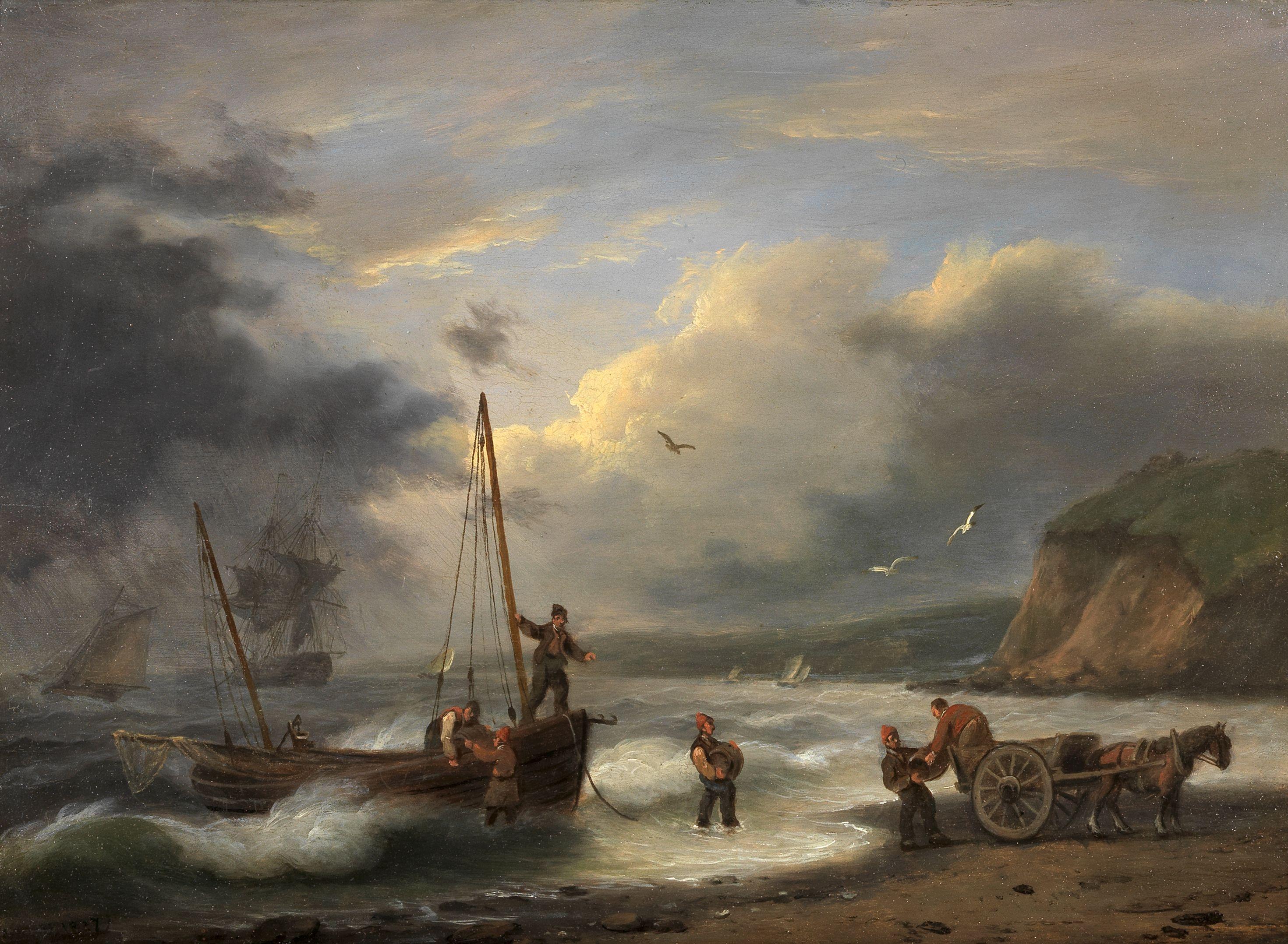 Thomas Luny - Smugglers on the Devonshire coast