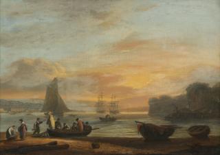 Thomas Luny - The Ferry at Teignmouth, Devon